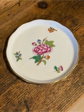 Collectible Herend Hungary Fine European Porcelain Small Trinket Dish